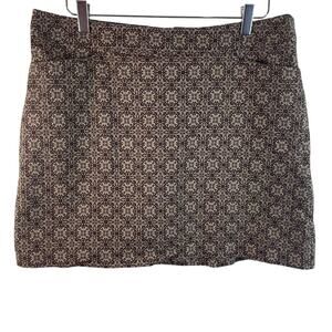 Lady Hagen Brown Print Golf Skort Size 14